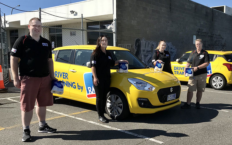 Driver Training team delivering much needed supplies to those in need.
