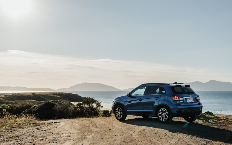 Car on hill
