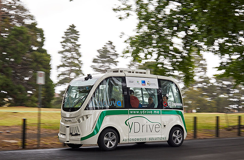 Driverless bus on Tassie roads