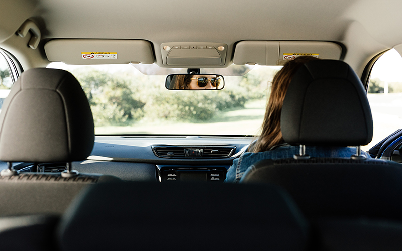 Person in the driver seat