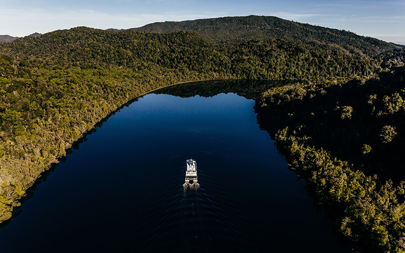Spirit of the Wild cruising Gordon River