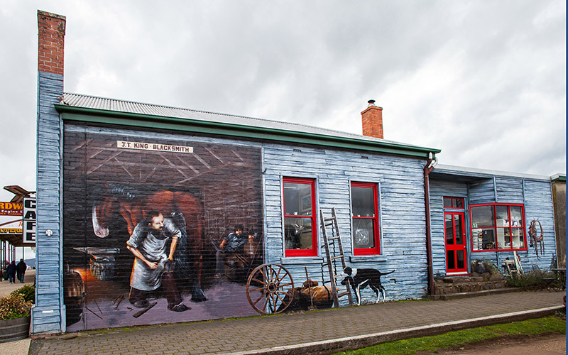 Mural on a wall in Sheffield