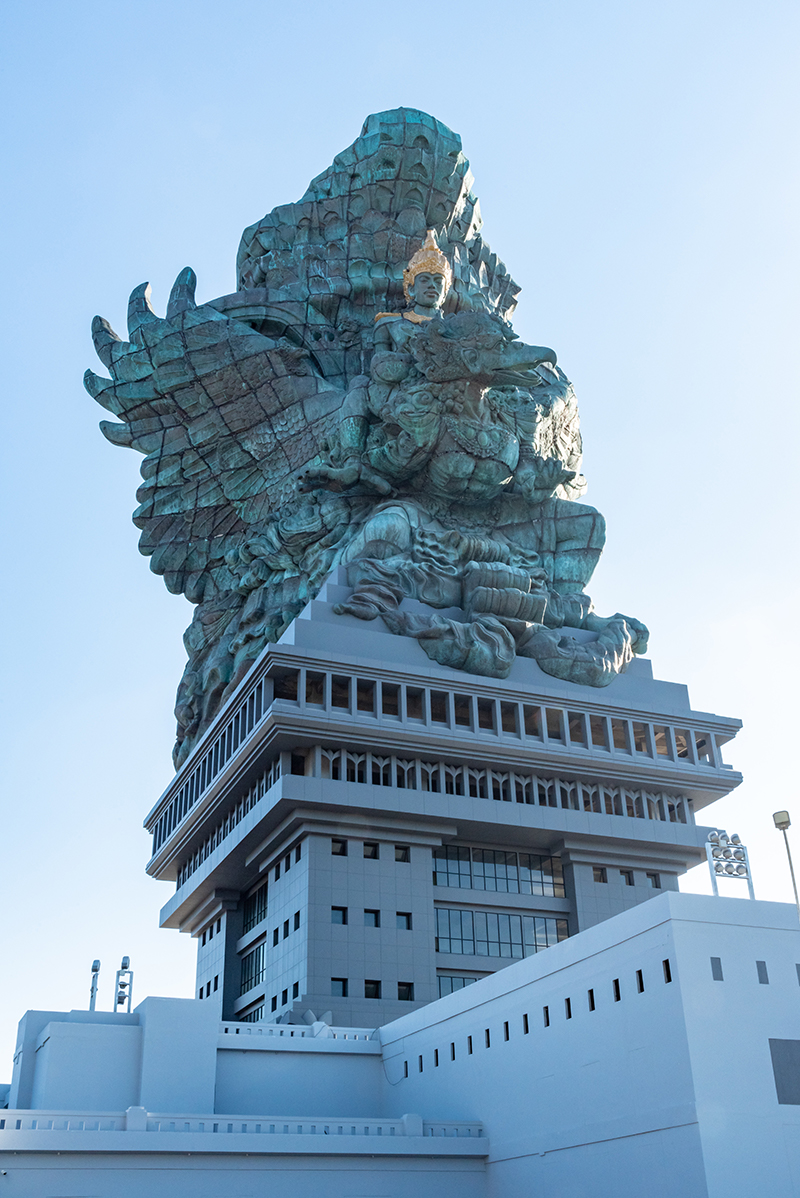The god Wisnu riding the Garuda in Bali