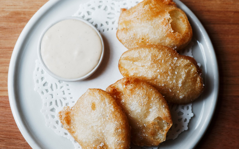 Sour dough potato cakes