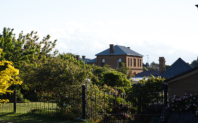 Raffah House surrounded by gardens