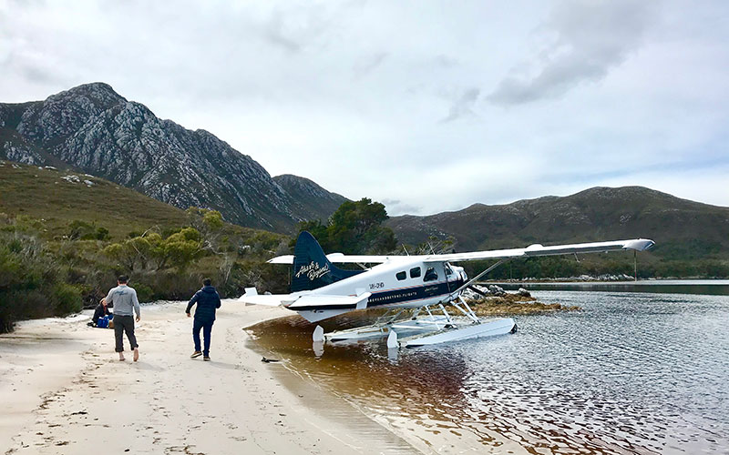 Seaplane picnic at Port Davey