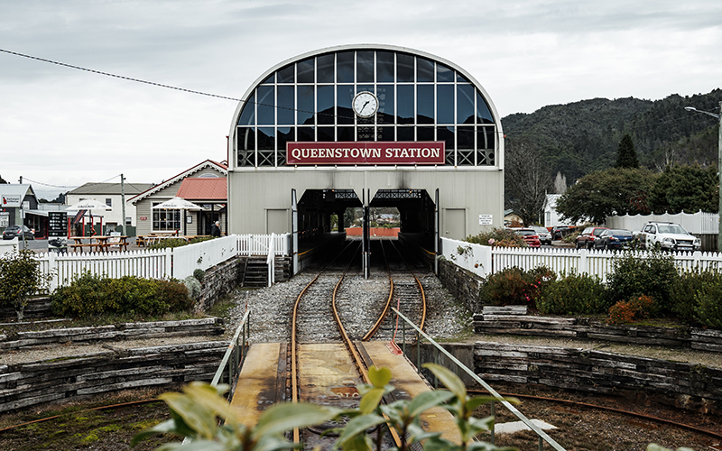 Railway station at Queenstown