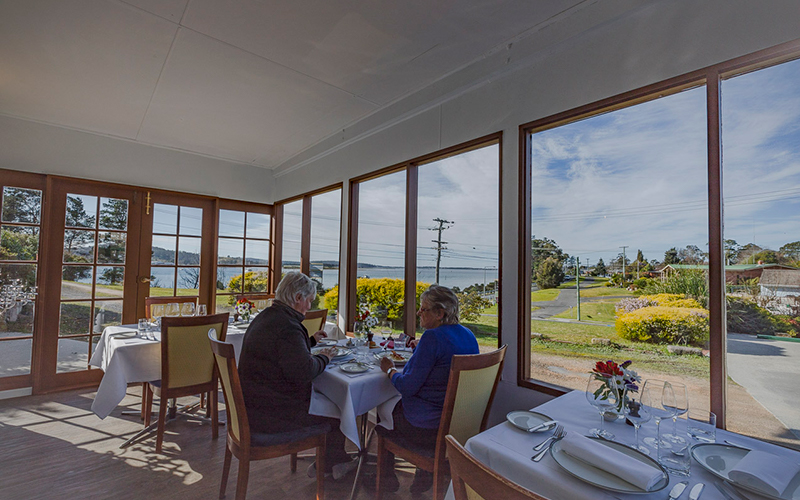 Views of the water from Furneaux restaurant