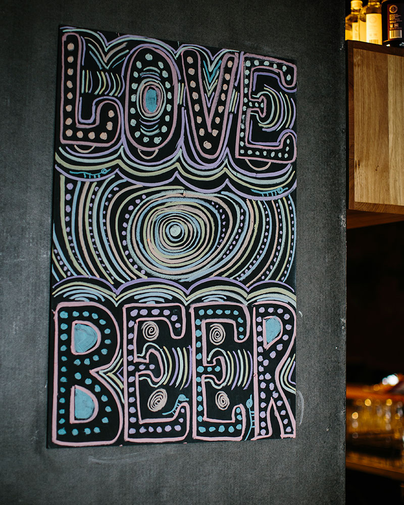 Mural inside Empress Bar
