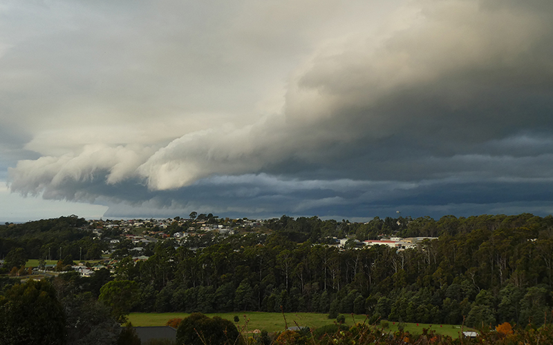 Storm rolling in over Devonport