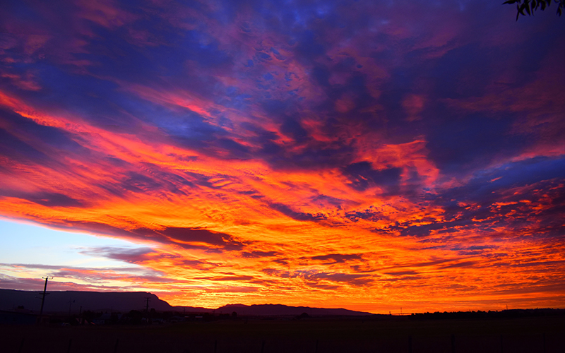 Sunset over Cressy