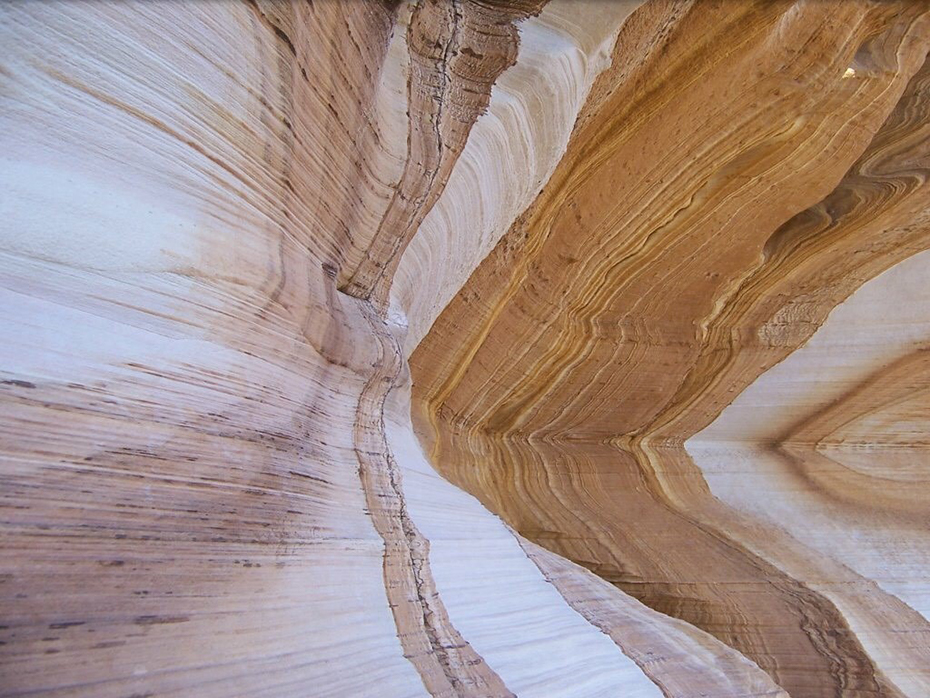 The painted cliffs on Maria Island