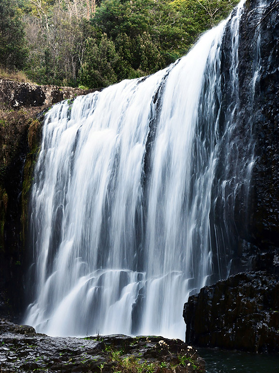 Water rushing at Guide Falls
