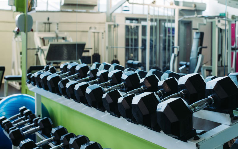 Gym equipment at Health and Fitness World