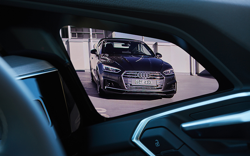 Rear-vision camera in the Audi e-tron