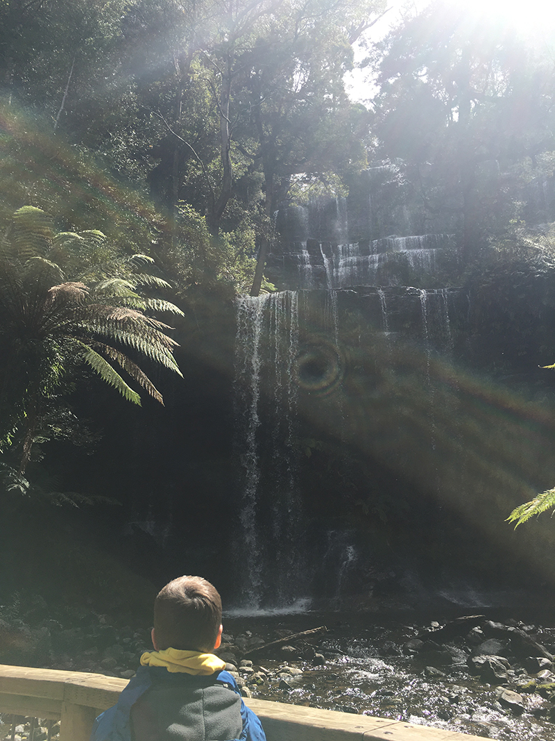 Child at Russell Falls