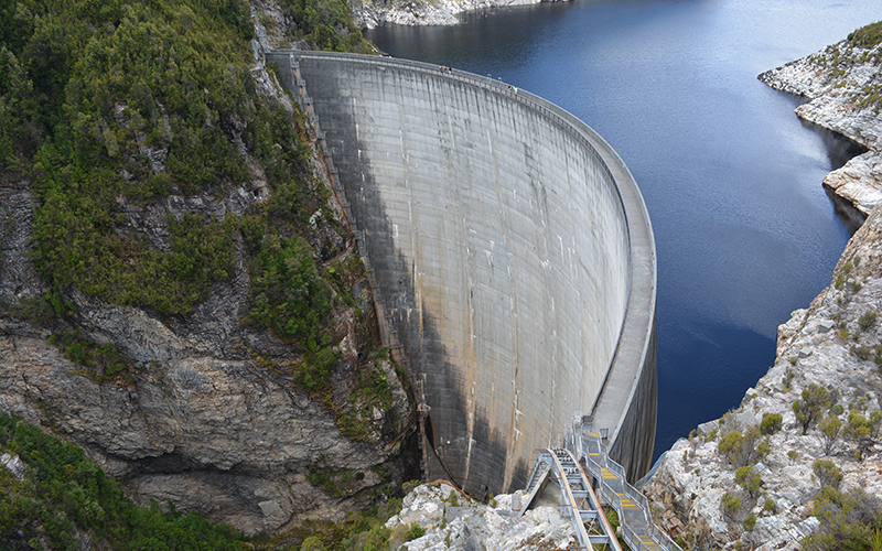 View of the Gordon Dam