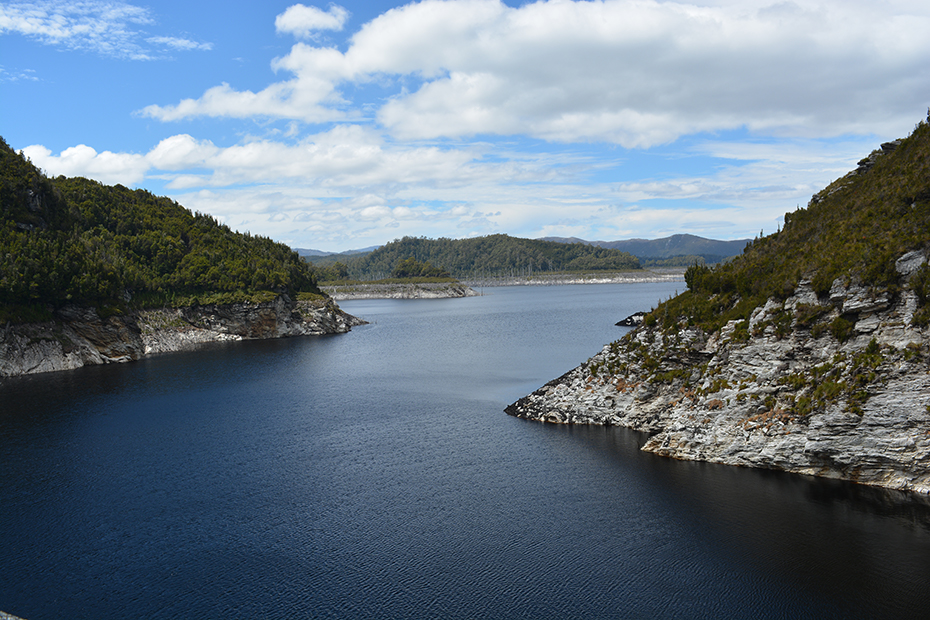 View of lake from Gordon Dam