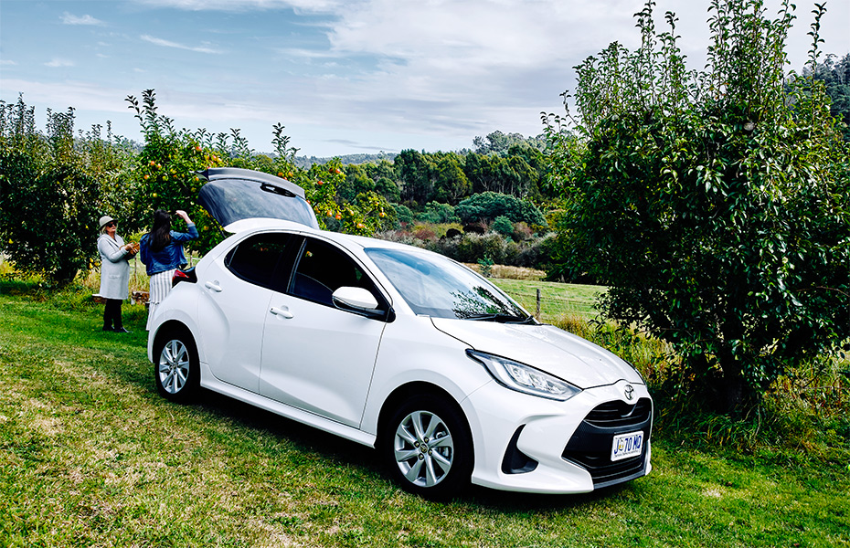 The Yaris in the Tamar