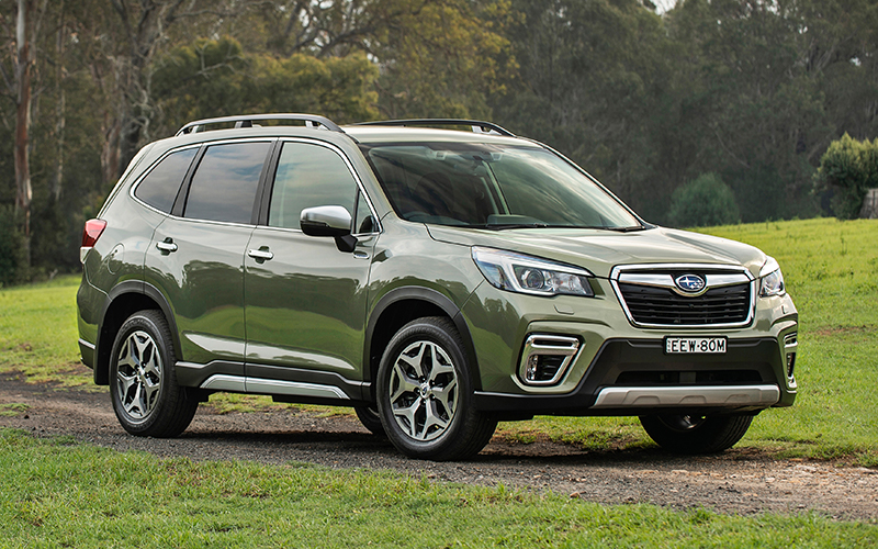 Subaru Hybrid in green