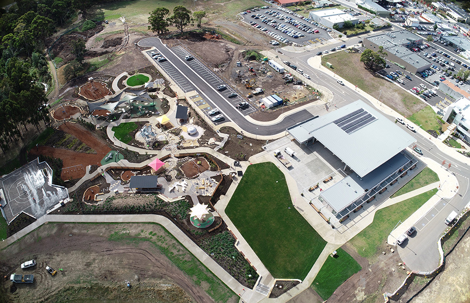 Aerial view of Kingston Park